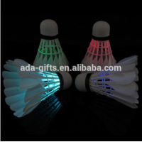 colorful led badminton shuttlecock LED lighting shuttlecock led flashing badminton