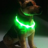 Rechargeable Water Resistant Bright Light Up Cuttable Safety LED Dog Collar