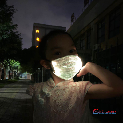 2021USB rechargeable Holiday Children Hot Sale Dancing Led Light up Face Masks Party Maskes Halloween