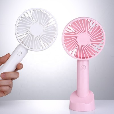 Mini Portable Rechargeable & USB powered Handheld Fan for Desk Beach Camping,3 Speeds,Strong Airflow