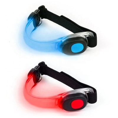 Led Light Up Waterproof Safety Stretch Elastic Personalized Custom Logo Men Fitness Reflective Running Sport Armband