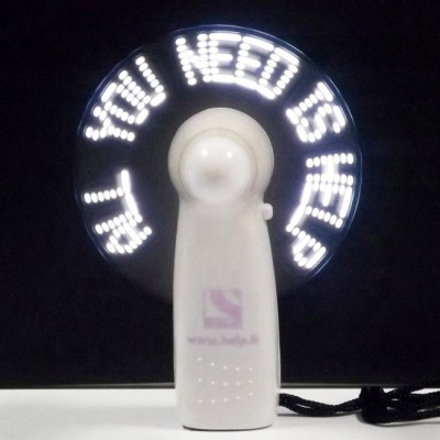 Flash Hand LED Fan promotional fan with led light